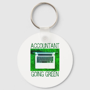 Accountant Going Green T Shirt  Key Ring