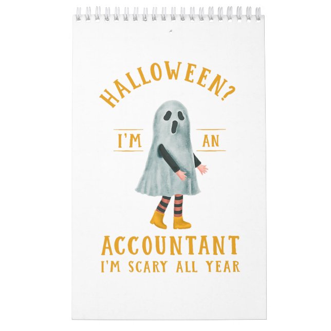 Accountant I_m Scary All Year CPA Halloween Accoun Calendar (Cover)