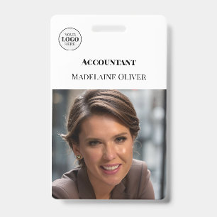 Accountant ID Photo Simple Logo Badge
