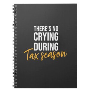 Accountant In Tax Season Notebook