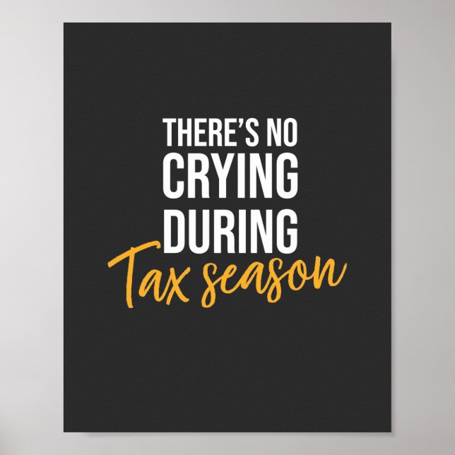 Accountant In Tax Season Poster (Front)
