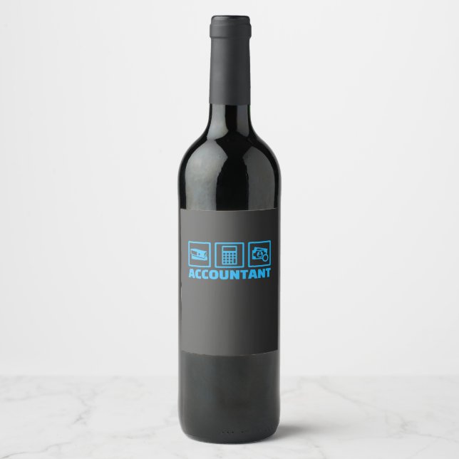 Accountant Life Wine Label (Front)