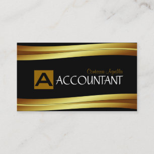 Accountant Monogram Business Card