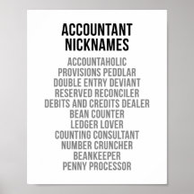 Accountant Nicknames