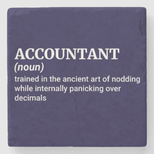 Accountant Office Decor Stone Coaster
