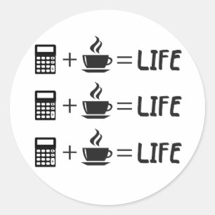 Accountant Profession Classic Round Sticker