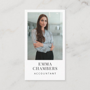 Accountant Professional Photo Business Card