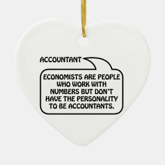 Accountant Quote Bubble Ceramic Tree Decoration