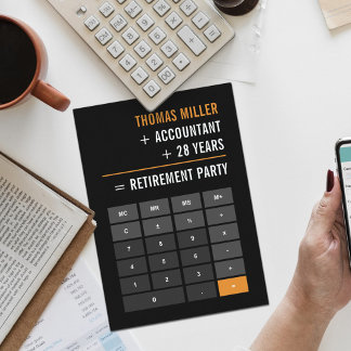 Accountant Retirement Party Invitation