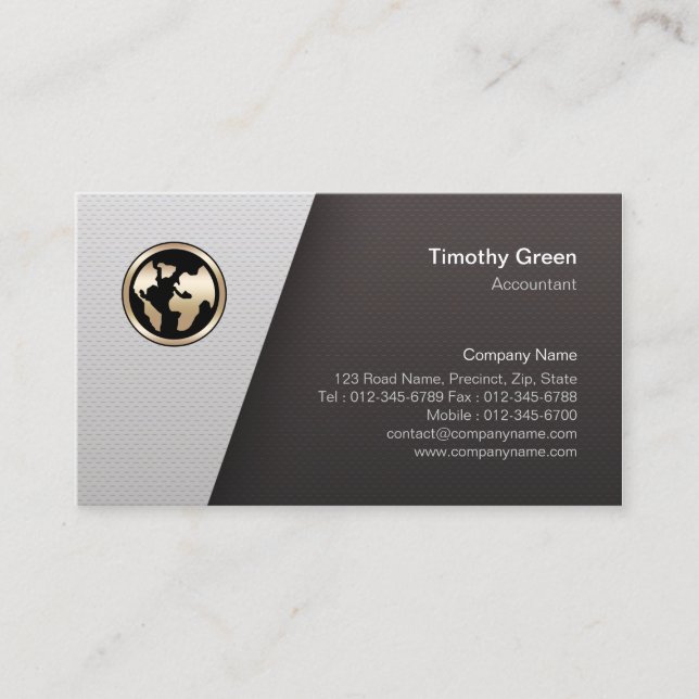 Accountant Simple Minimalist Business Card (Front)