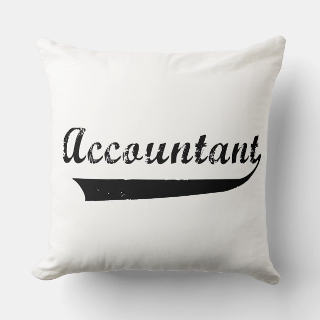 Accountant Sports Style Text Cushion (Front)