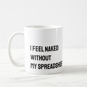 Accountant Spreadsheet Funny Mug