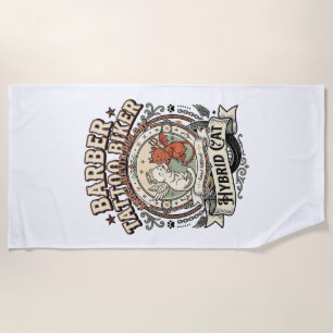 Accountant Tax Season Cat Accountant Tax Season Ca Beach Towel