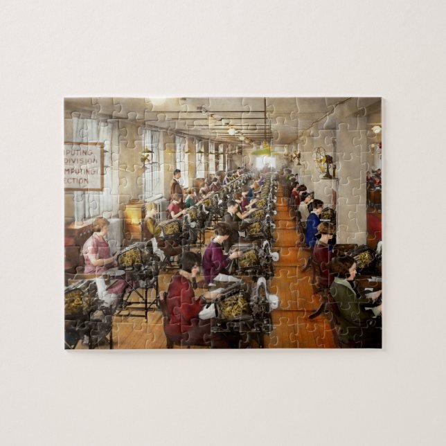 Accountant - The enumeration division 1924 Jigsaw Puzzle (Horizontal)
