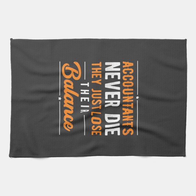 Accountant Their Balance Tea Towel (Horizontal)
