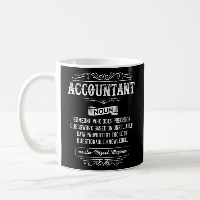 Accountant Vintage Look  Coffee Mug (Left)