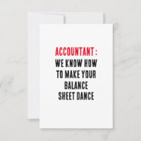 Accountant We know how to make your balance sheet