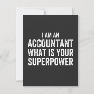 accountant What is your Superpower Thank You Card