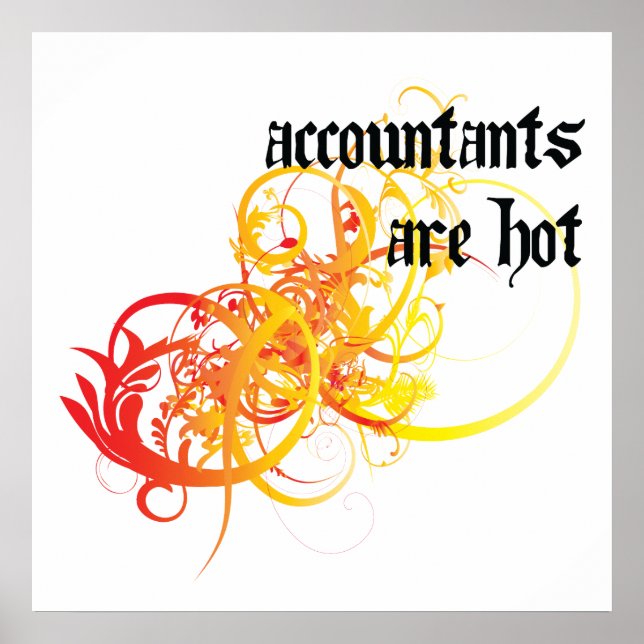 Accountants Are Hot Poster (Front)