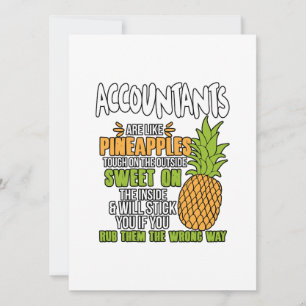 Accountants Are Like Pineapples. Holiday Card