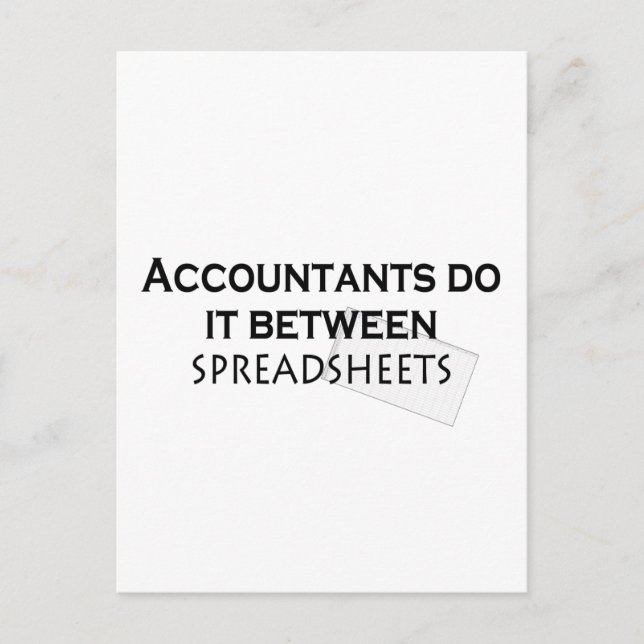Accountants do it! postcard (Front)