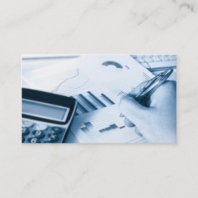 accounting and finance  business card (Front)