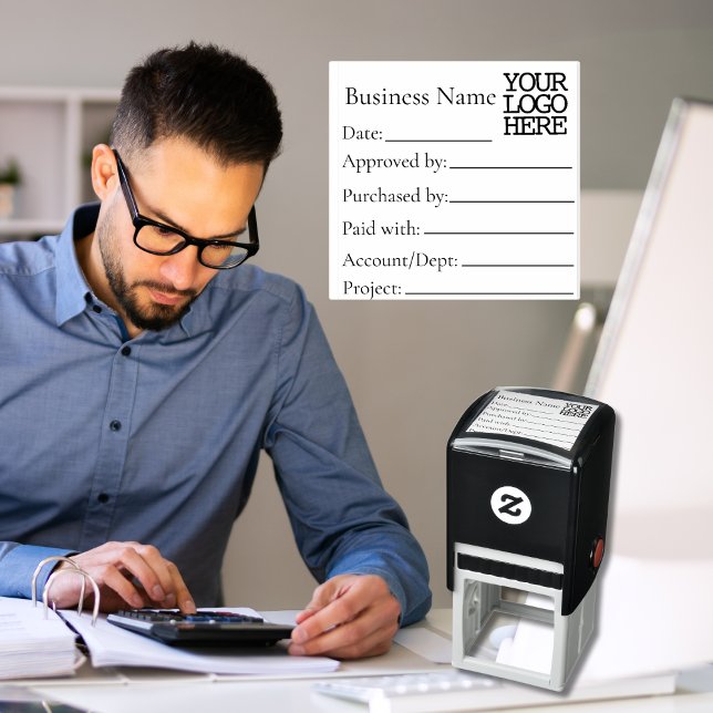 Accounting AP Project Invoice Processing Approval Self-inking Stamp (Creator Uploaded)