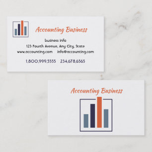 Accounting Bookkeeping  Custom Business  Card