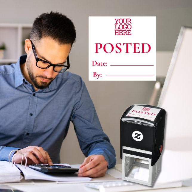 Accounting Bookkeeping Transaction Posted Self-ink Self-inking Stamp (Creator Uploaded)