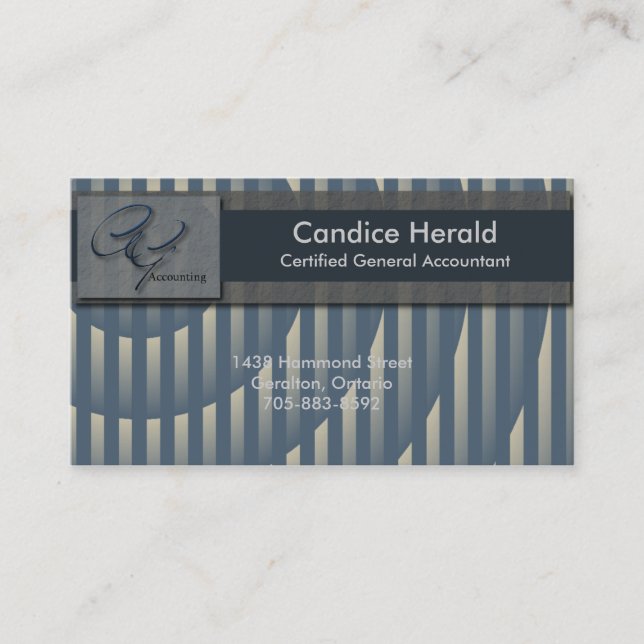 Accounting Business Card - Spotlight (Front)