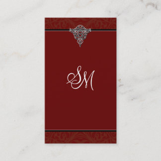 Accounting Business Card - Victorian Monogram