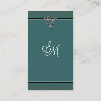 Accounting Business Card - Victorian Monogram