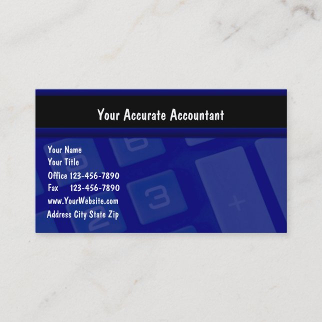 Accounting Business Cards (Front)