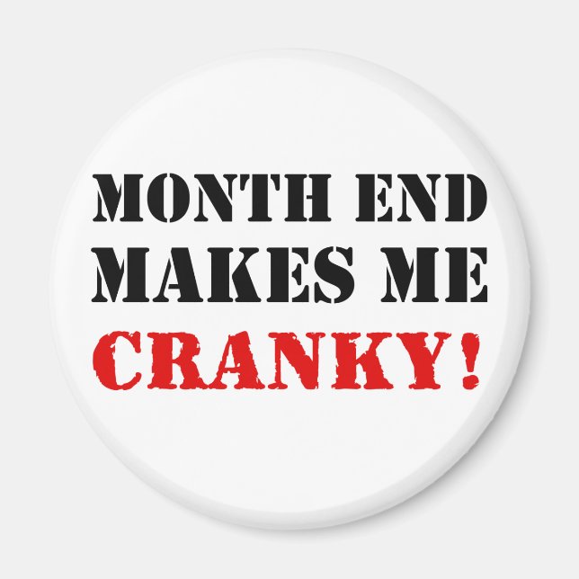 Accounting & Finance Month End Approval Stamp Magnet (Front)