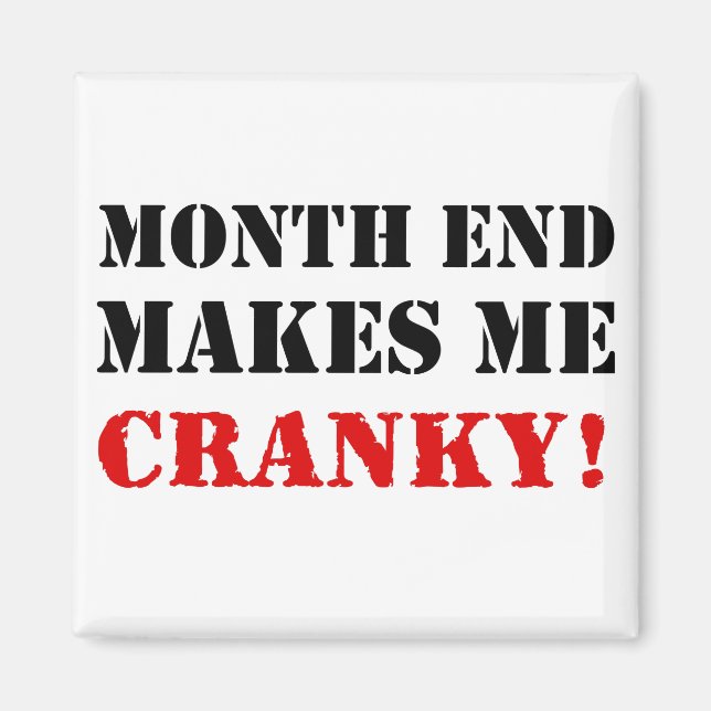 Accounting & Finance Month End Approval Stamp Magnet (Front)