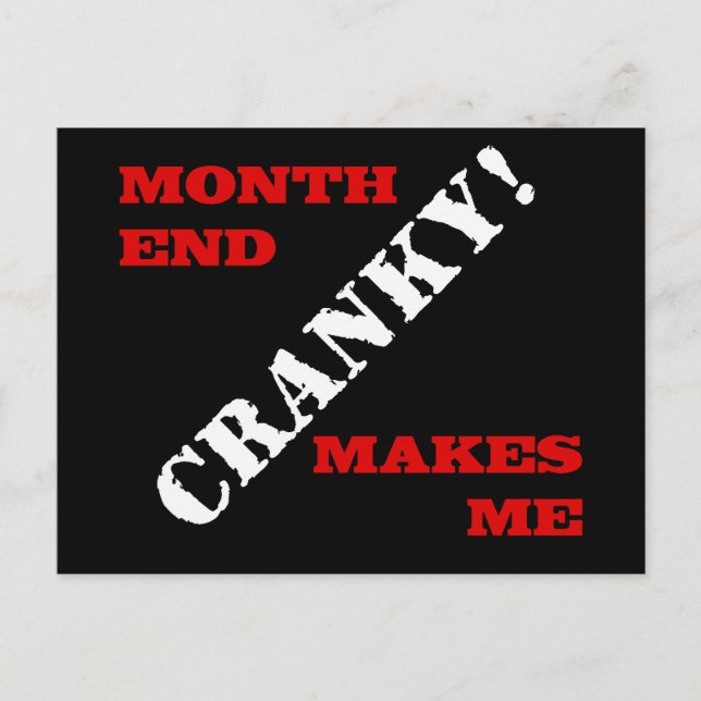 Accounting & Finance Month End Approval Stamp Postcard (Front)