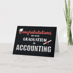 Accounting Graduation From Both of Us Congratulati Card