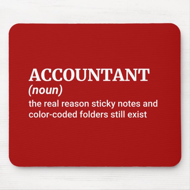 Accounting Is My Superpower Mouse Pad (Front)