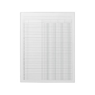 Accounting Ledger 4 column Notepad