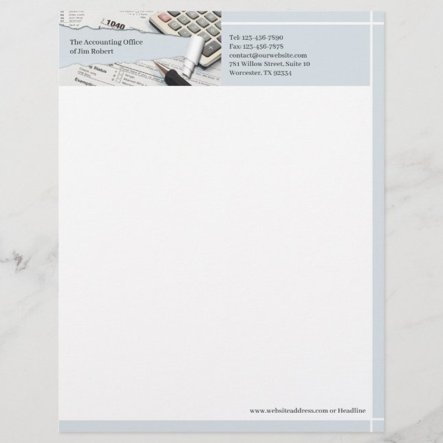 Accounting Letterhead (Front)