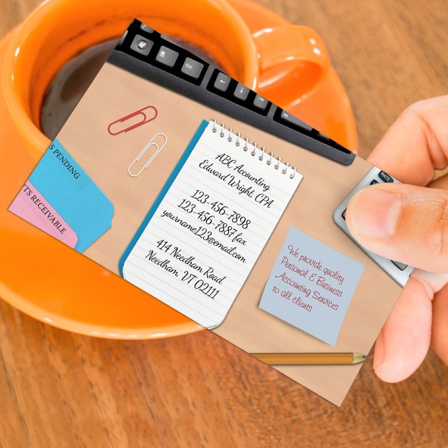 Accounting Office Work Business Card (Creator Uploaded)