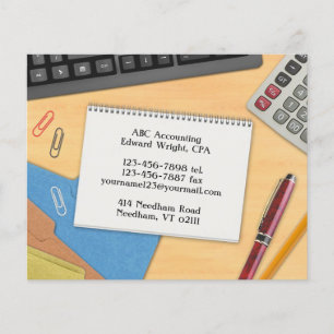 Accounting Office Work Desk Flyer