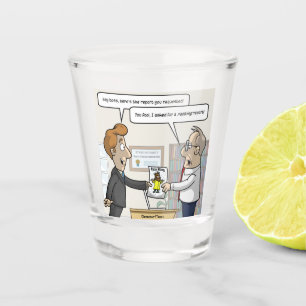 Accounting Ranking Report Punny Shot Glass