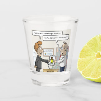 Accounting Ranking Report Punny Shot Glass