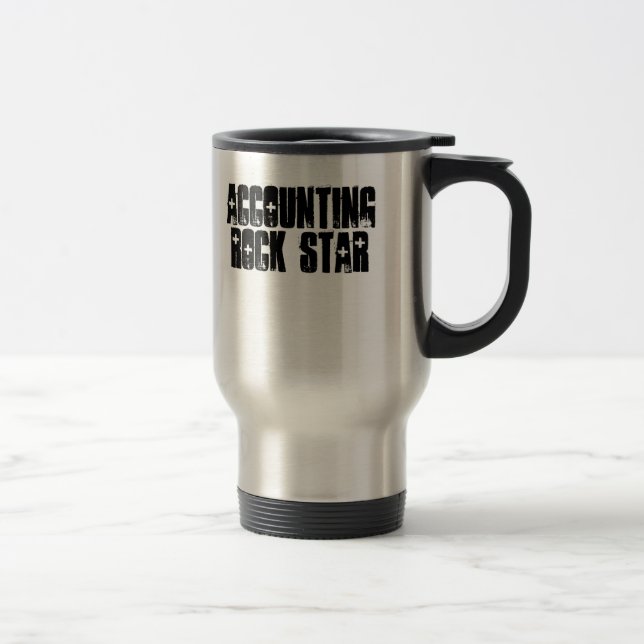 Accounting Rock Star Travel Mug (Right)