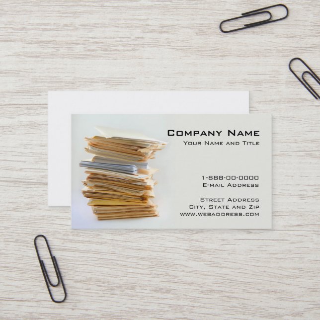 Accounting Services Business Card (Front/Back In Situ)