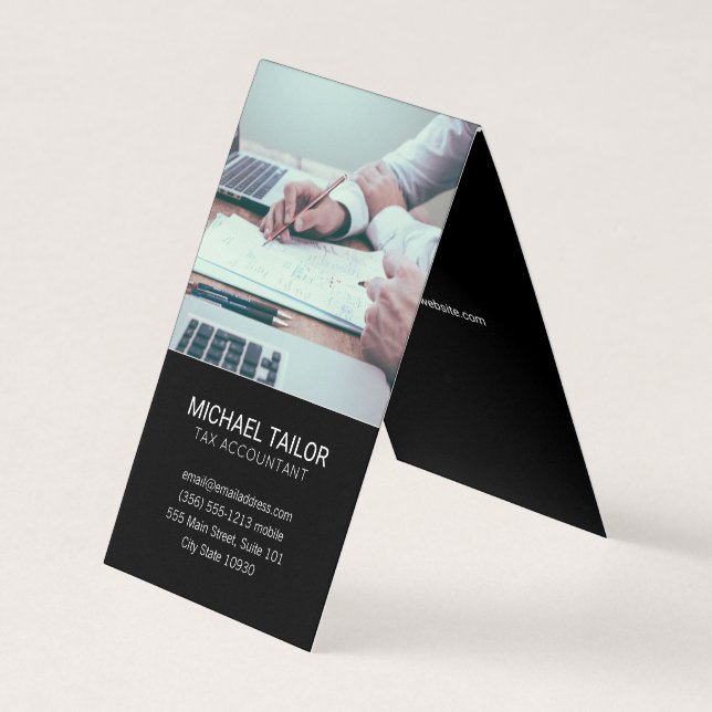 Accounting | Tax Prep Business Card (Front)