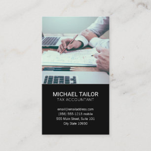 Accounting Tax Prep Business Card