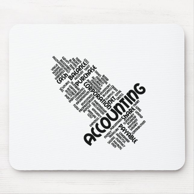 Accounting text mouse pad (Front)