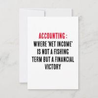 Accounting Where 'net income' is not a fishing te